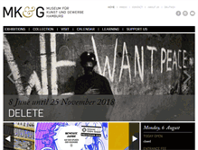 Tablet Screenshot of mkg-hamburg.de